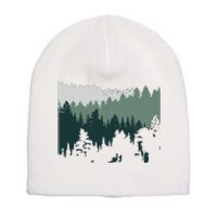 Forest Nature Wildlife Lovers Trees Hiking Camping Short Acrylic Beanie