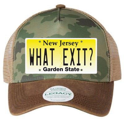 Funny Nj What Exit New Jersey Garden State Parkway Legacy Tie Dye Trucker Hat