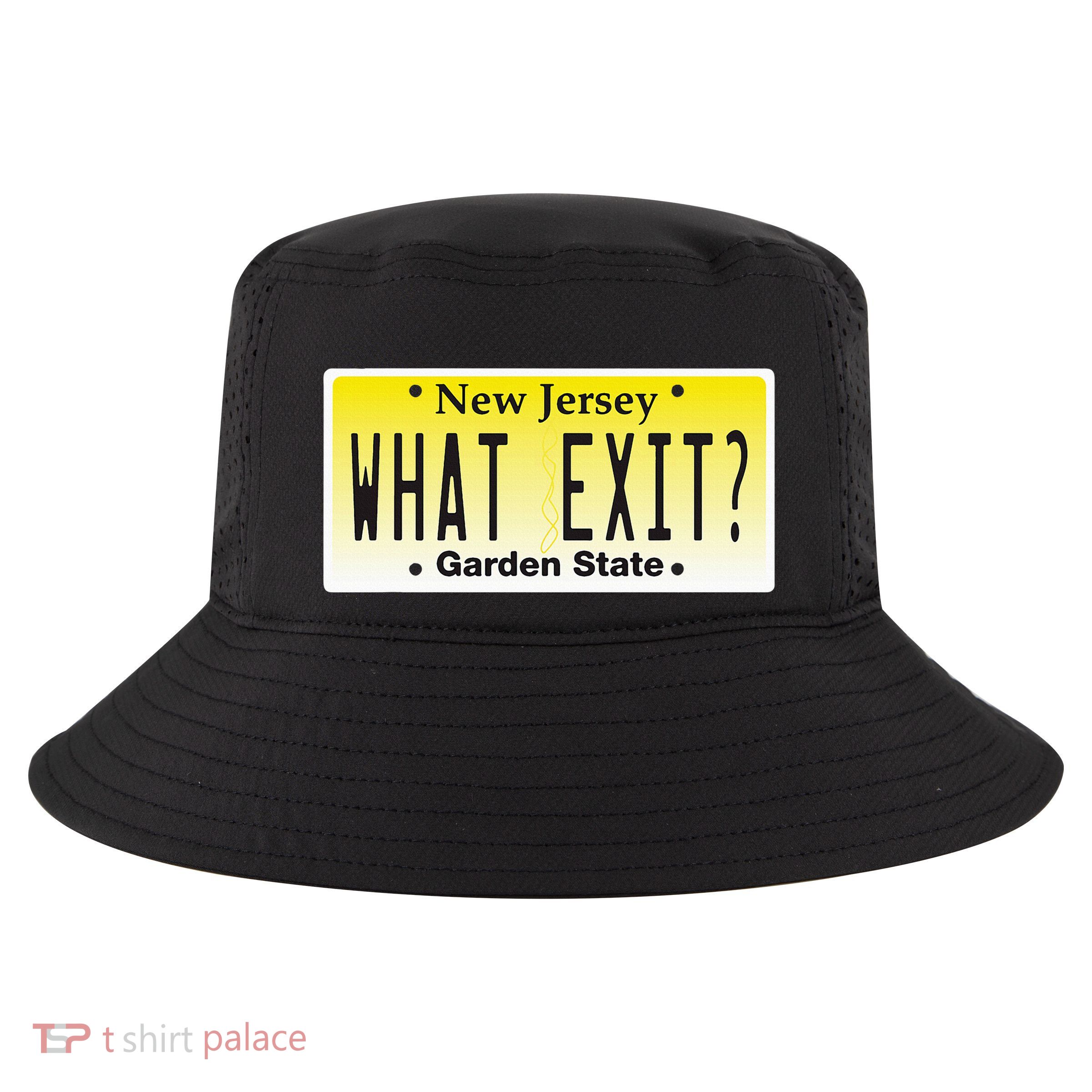 Funny Nj What Exit New Jersey Garden State Parkway Cool Comfort Performance Bucket Hat