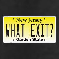 Funny Nj What Exit New Jersey Garden State Parkway 7 Panel Mesh Trucker Snapback Hat