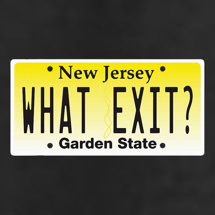 Funny Nj What Exit New Jersey Garden State Parkway 7 Panel Mesh Trucker Snapback Hat