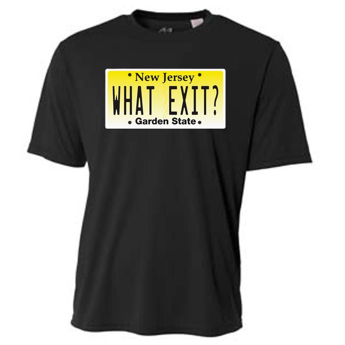 Funny Nj What Exit New Jersey Garden State Parkway Cooling Performance Crew T-Shirt