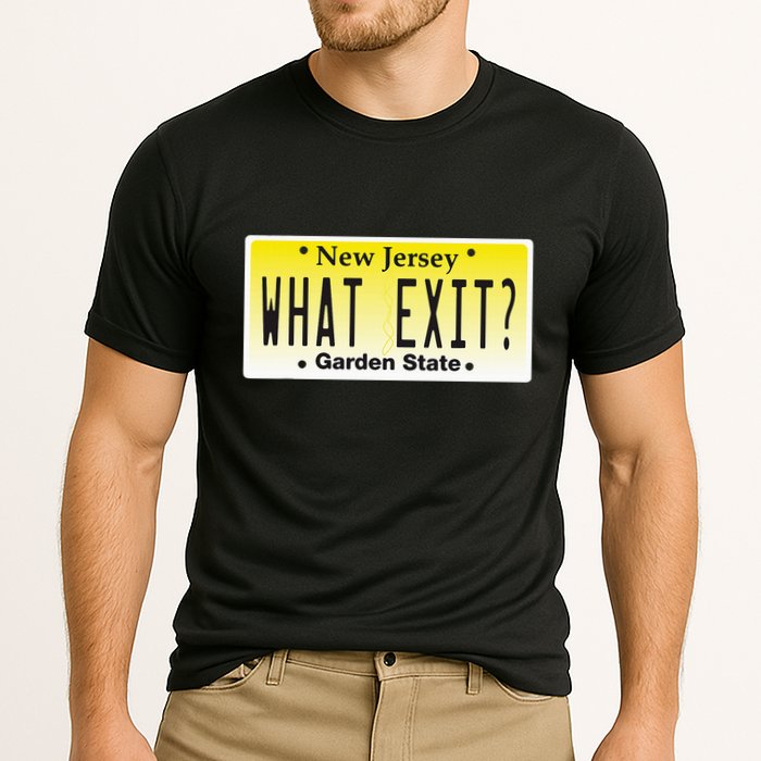 Funny Nj What Exit New Jersey Garden State Parkway Cooling Performance Crew T-Shirt