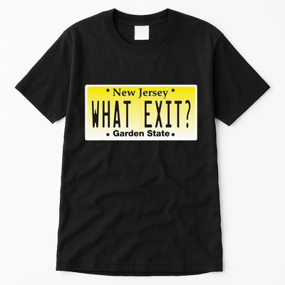 Funny Nj What Exit New Jersey Garden State Parkway Tall T-Shirt