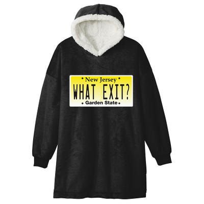 Funny Nj What Exit New Jersey Garden State Parkway Hooded Wearable Blanket