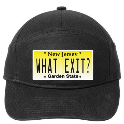 Funny Nj What Exit New Jersey Garden State Parkway 7-Panel Snapback Hat
