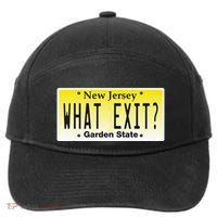 Funny Nj What Exit New Jersey Garden State Parkway 7-Panel Snapback Hat