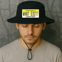 Funny Nj What Exit New Jersey Garden State Parkway Bucket Hat