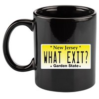 Funny Nj What Exit New Jersey Garden State Parkway 11oz C Handle Ceramic Mug