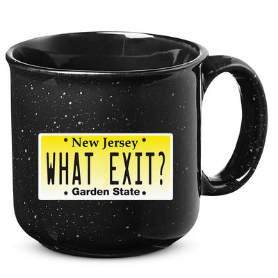 Funny Nj What Exit New Jersey Garden State Parkway 15oz Campfire Ceramic Mug