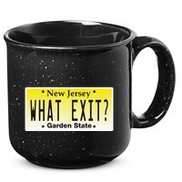 Funny Nj What Exit New Jersey Garden State Parkway 15oz Campfire Ceramic Mug