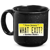 Funny Nj What Exit New Jersey Garden State Parkway 15oz Campfire Ceramic Mug