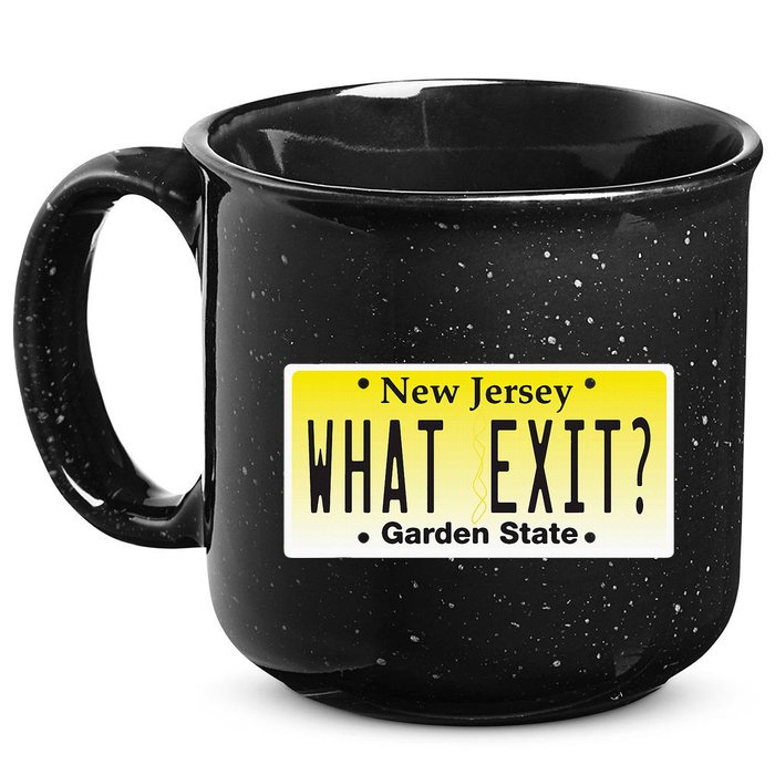 Funny Nj What Exit New Jersey Garden State Parkway 15oz Campfire Ceramic Mug