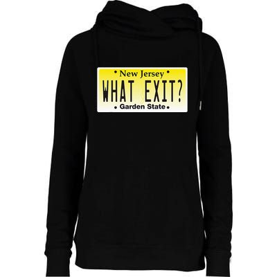 Funny Nj What Exit New Jersey Garden State Parkway Womens Funnel Neck Pullover Hood
