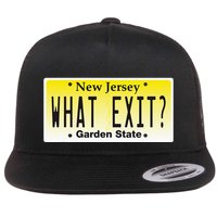 Funny Nj What Exit New Jersey Garden State Parkway Flat Bill Trucker Hat