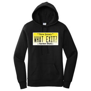 Funny Nj What Exit New Jersey Garden State Parkway Women's Pullover Hoodie