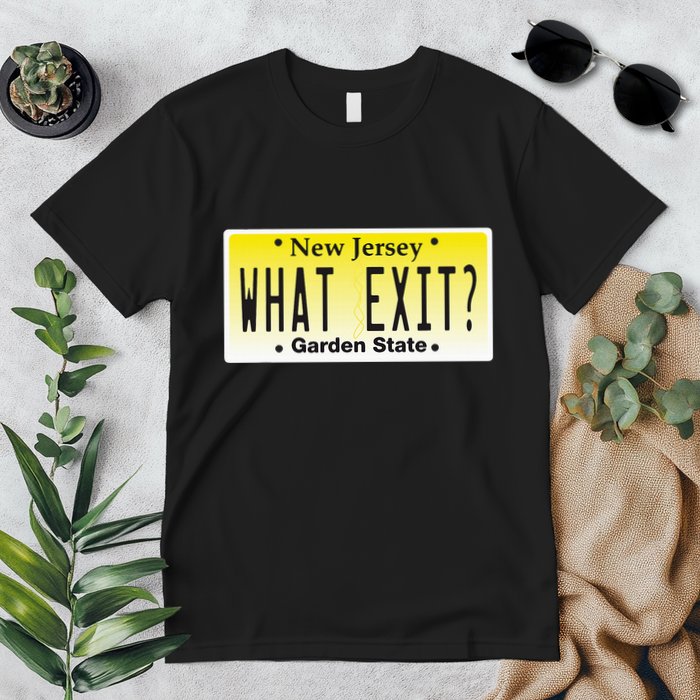 Funny Nj What Exit New Jersey Garden State Parkway Premium T-Shirt
