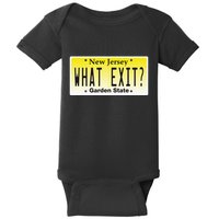 Funny Nj What Exit New Jersey Garden State Parkway Baby Bodysuit