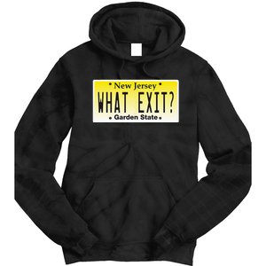 Funny Nj What Exit New Jersey Garden State Parkway Tie Dye Hoodie