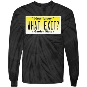 Funny Nj What Exit New Jersey Garden State Parkway Tie-Dye Long Sleeve Shirt