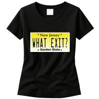 Funny Nj What Exit New Jersey Garden State Parkway Womens T-Shirt