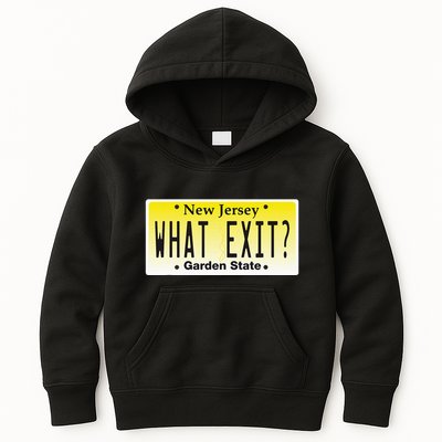 Funny Nj What Exit New Jersey Garden State Parkway Kids Hoodie