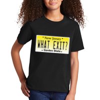 Funny Nj What Exit New Jersey Garden State Parkway Kids T-Shirt
