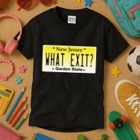 Funny Nj What Exit New Jersey Garden State Parkway Kids T-Shirt