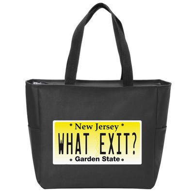 Funny Nj What Exit New Jersey Garden State Parkway Zip Tote Bag