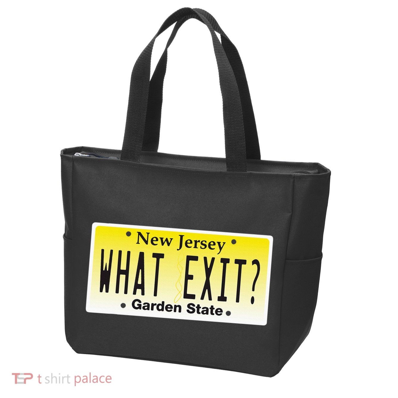 Funny Nj What Exit New Jersey Garden State Parkway Zip Tote Bag