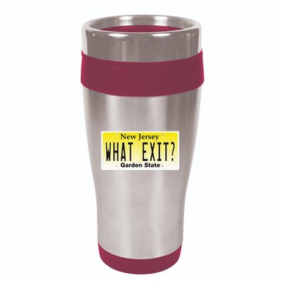 Funny Nj What Exit New Jersey Garden State Parkway 16oz Travel Tumbler