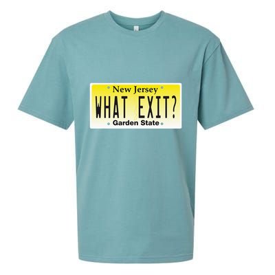 Funny Nj What Exit New Jersey Garden State Parkway Sueded Cloud Jersey T-Shirt