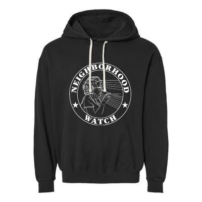 Funny Neighborhood Watch Garment-Dyed Fleece Hoodie