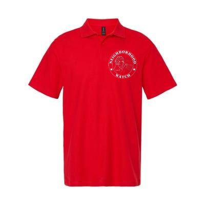 Funny Neighborhood Watch Softstyle Adult Sport Polo