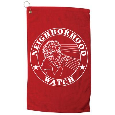 Funny Neighborhood Watch Golf Towel