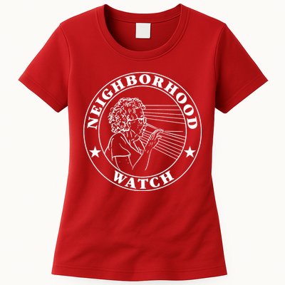 Funny Neighborhood Watch Womens T-Shirt