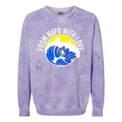 From Nafo With Love Colorblast Crewneck Sweatshirt