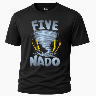 Five Nado Warning 5th Birthday Tornado Themed Birthday Performance Shirt