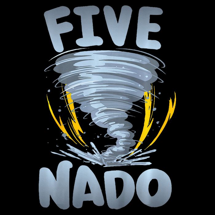 Five Nado Warning 5th Birthday Tornado Themed Birthday Sweatshirt