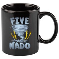 Five Nado Warning 5th Birthday Tornado Themed Birthday 11oz C Handle Ceramic Mug