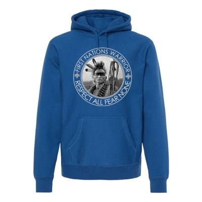 First Nations Warrior Respect All Fear None Gift Premium Hoodie