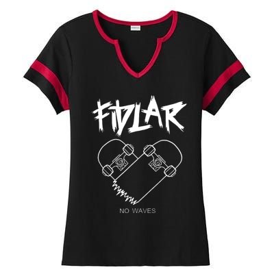 Fidlar No Waves Fans , Music Ladies Halftime Notch Neck Tee