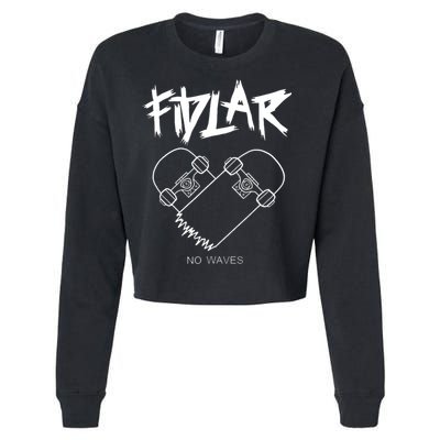 Fidlar No Waves Fans , Music Cropped Pullover Crew