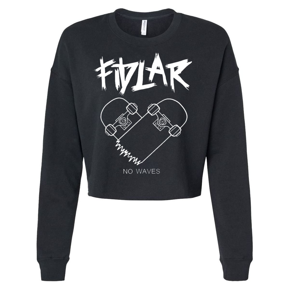 Fidlar No Waves Fans , Music Cropped Pullover Crew