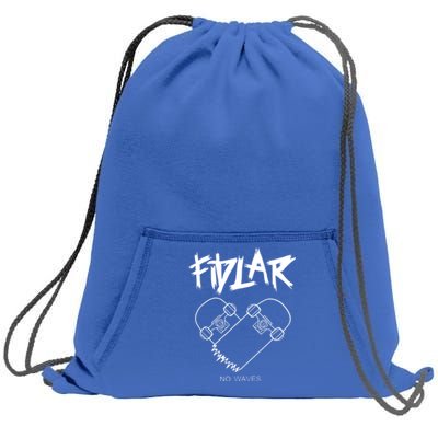 Fidlar No Waves Fans , Music Sweatshirt Cinch Pack Bag