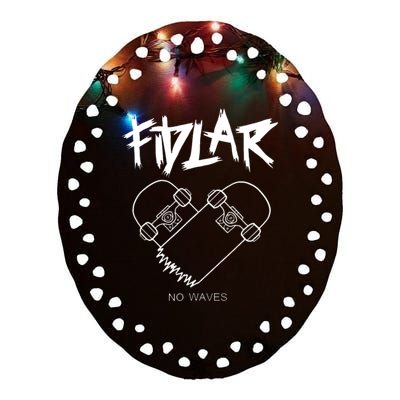 Fidlar No Waves Fans , Music Ceramic Oval Ornament