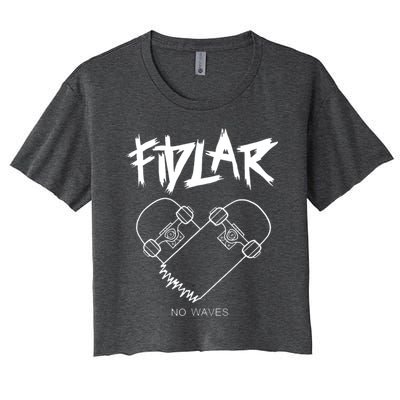 Fidlar No Waves Fans , Music Women's Crop Top Tee