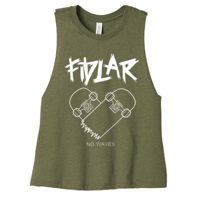 Fidlar No Waves Fans , Music Women's Racerback Cropped Tank