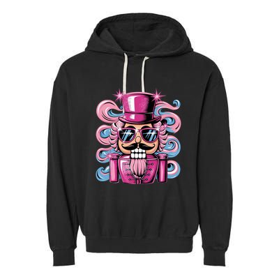 Funny Nutcracker Whats Crackin Christmas Celebration Garment-Dyed Fleece Hoodie