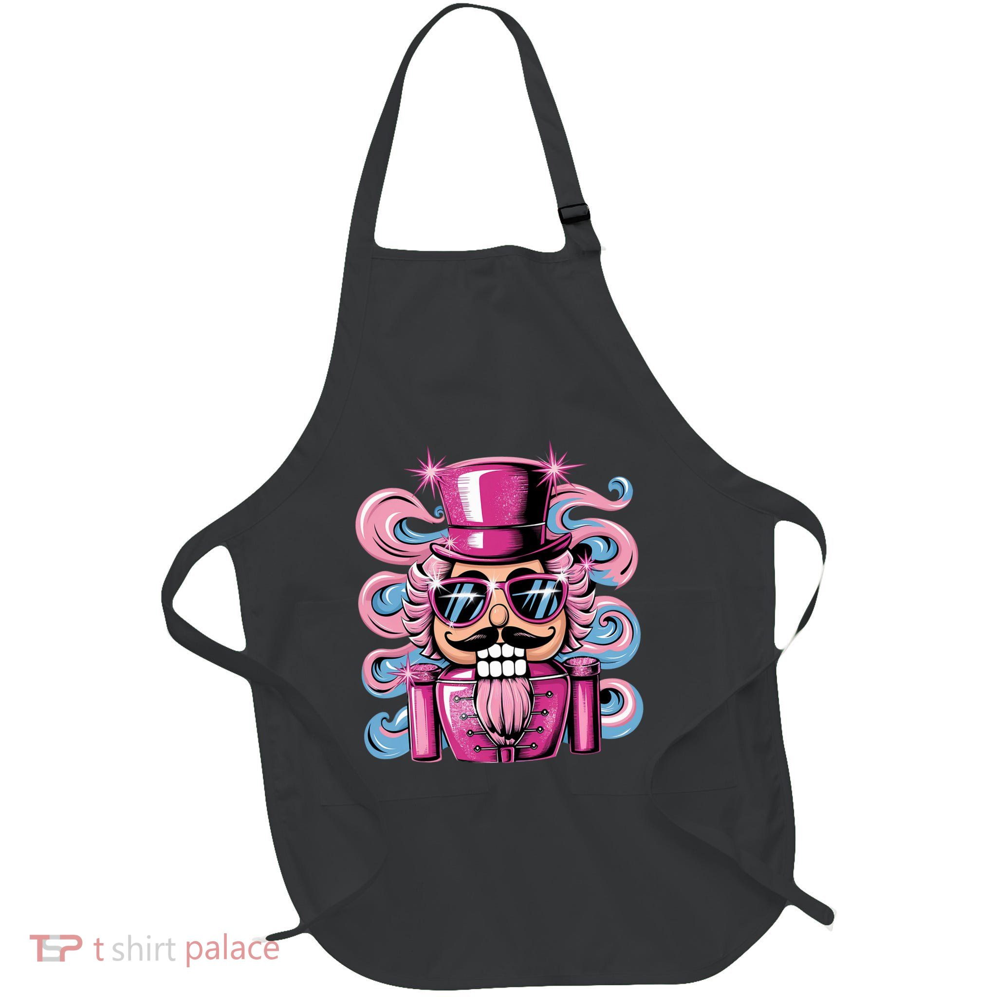 Funny Nutcracker Whats Crackin Christmas Celebration Full-Length Apron With Pockets